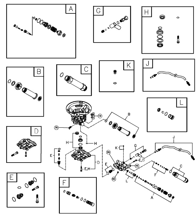 Generac pressure washer model 1793 replacement parts & repair kits, uprade pump for generac power washer 1793